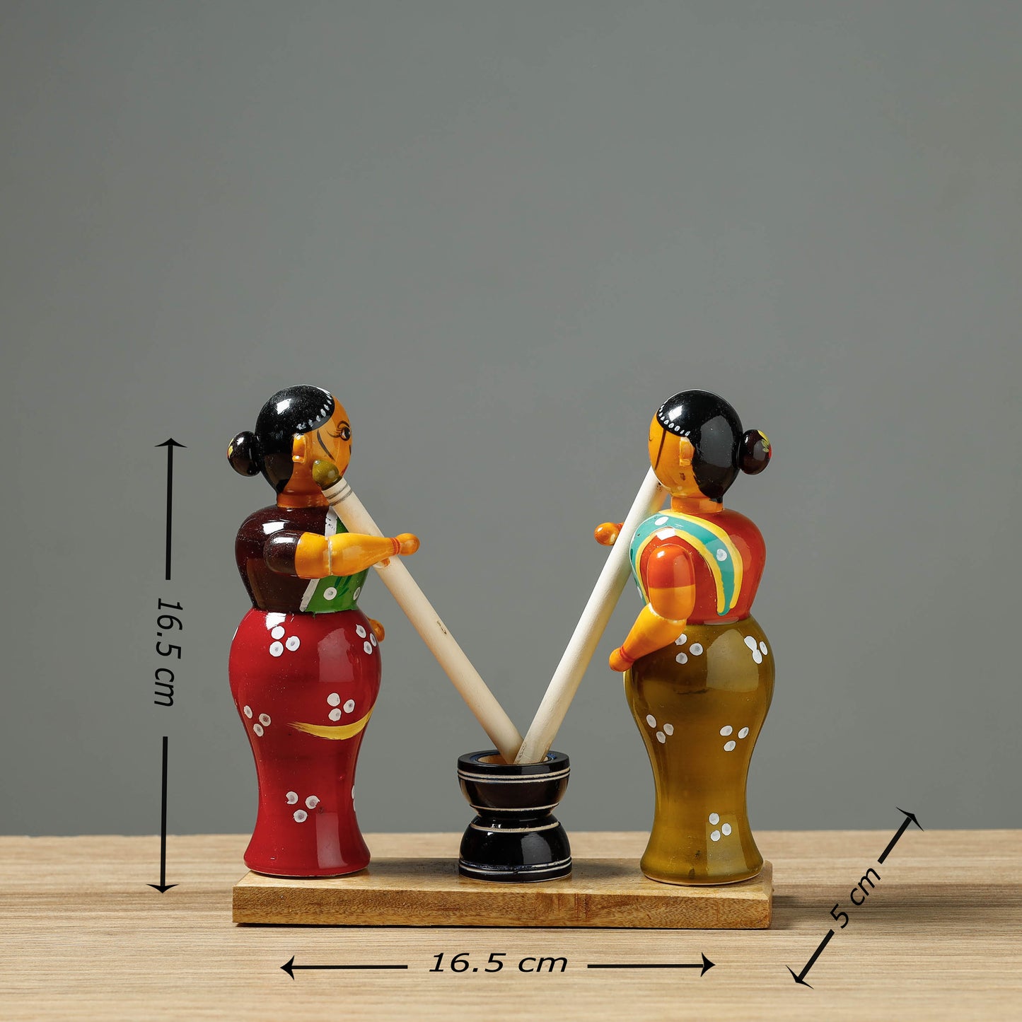 Roll Rakle - Etikoppaka Handcrafted Wooden Toy