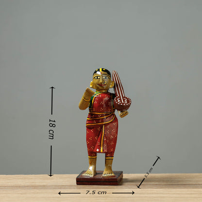 Veena Lady - Kondapalli Handcrafted Wooden Toy