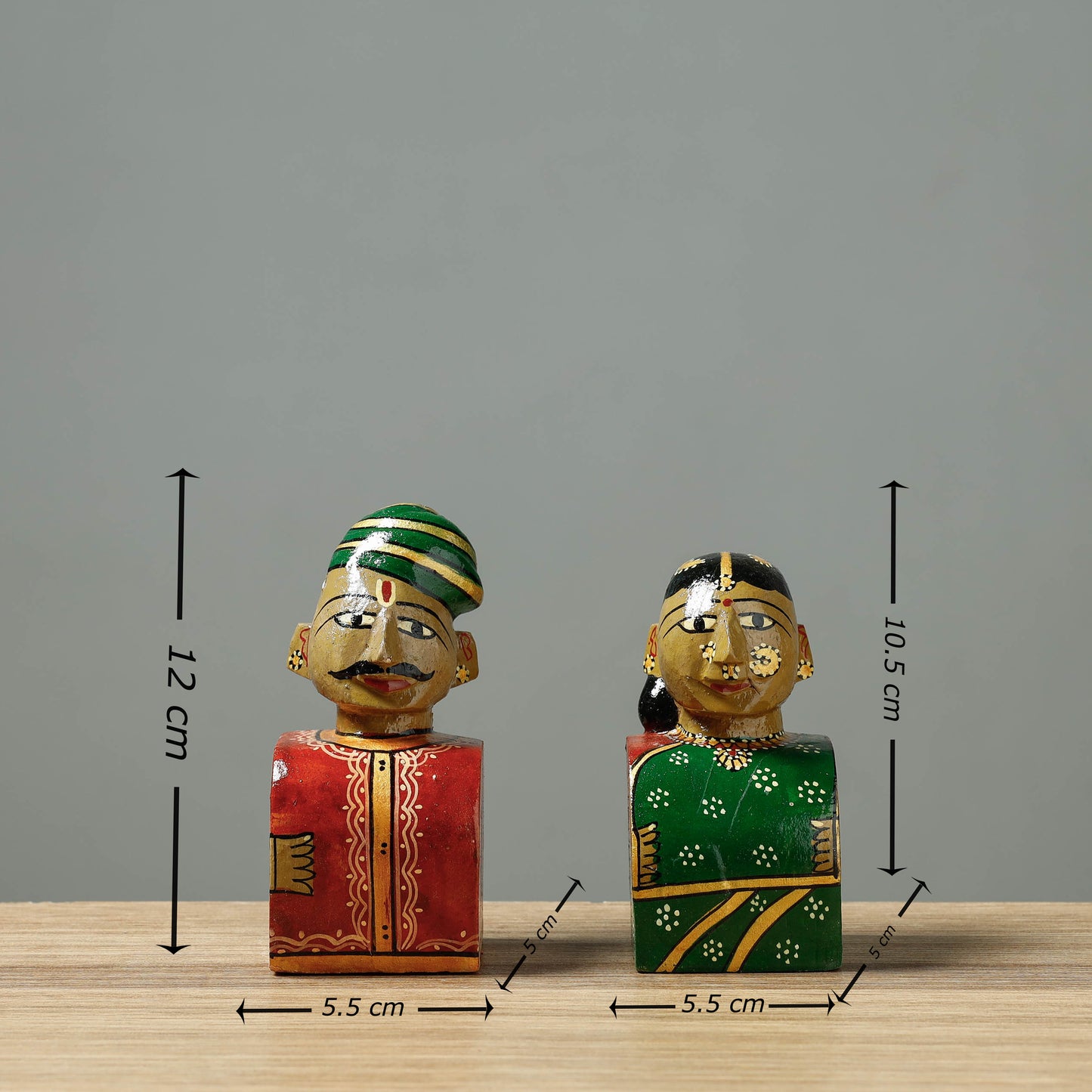 King & Queen - Kondapalli Handcrafted Wooden Toy
