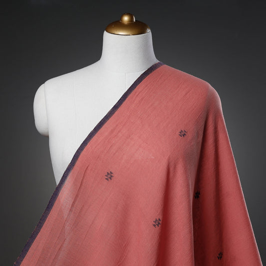 Kala Cotton Pure Handloom Light Pink Chaumukh Fabric