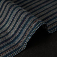 Blue Textured Prewashed Fine Cotton Handloom Fabric