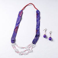 ikat beadwork necklace set