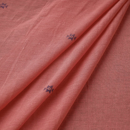 Kala Cotton Pure Handloom Light Pink Chaumukh Fabric
