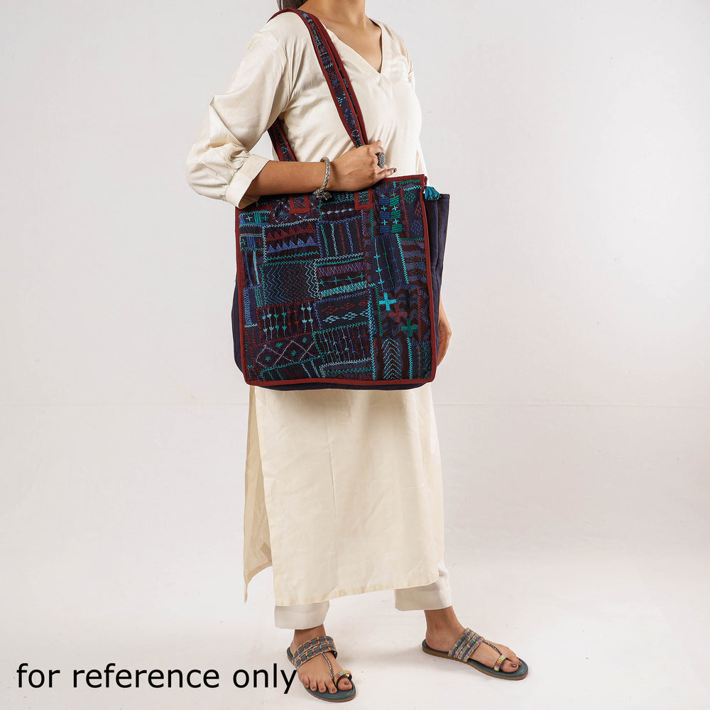 patchwork shoulder bag