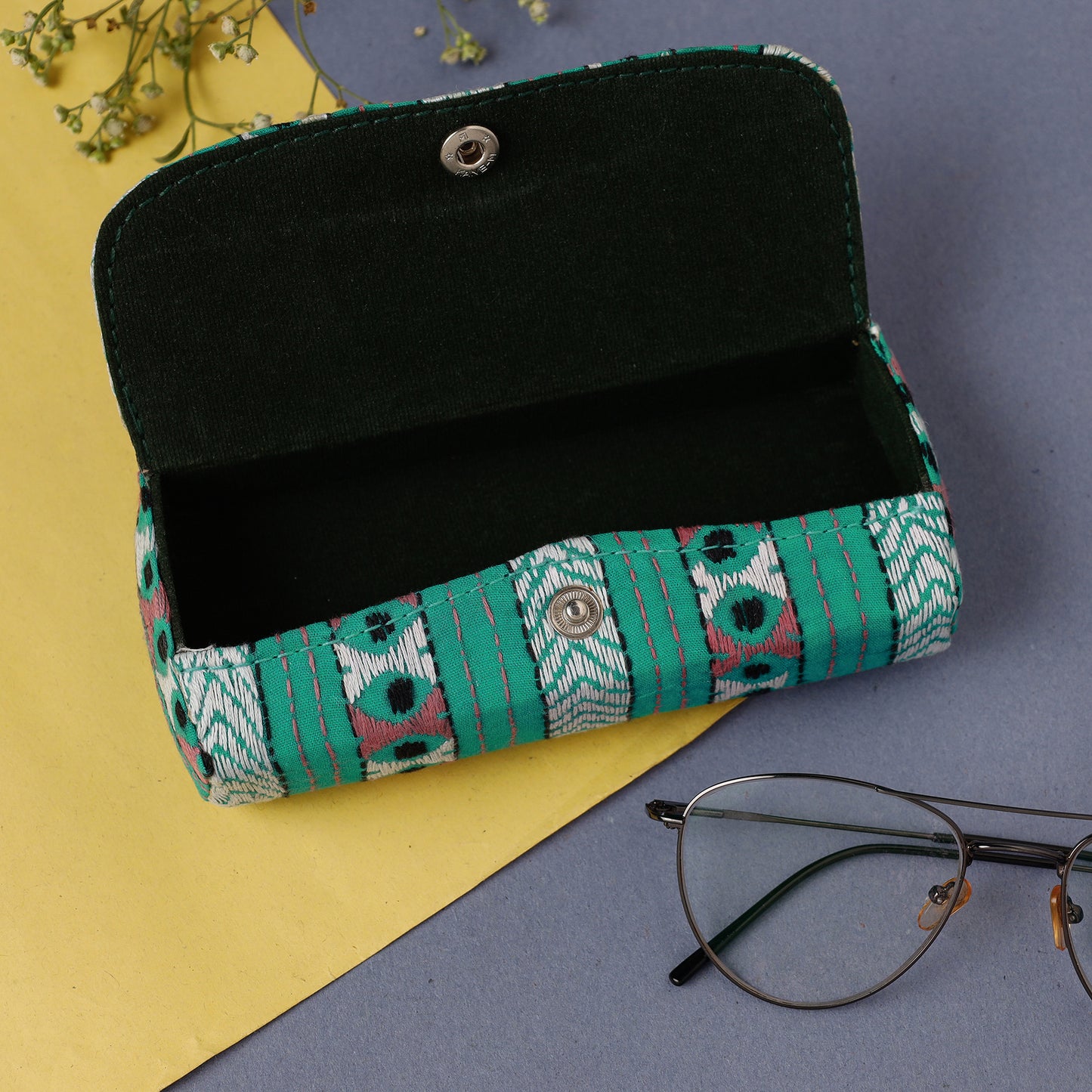 Bengal Kantha Work Handcrafted Spectacles Case