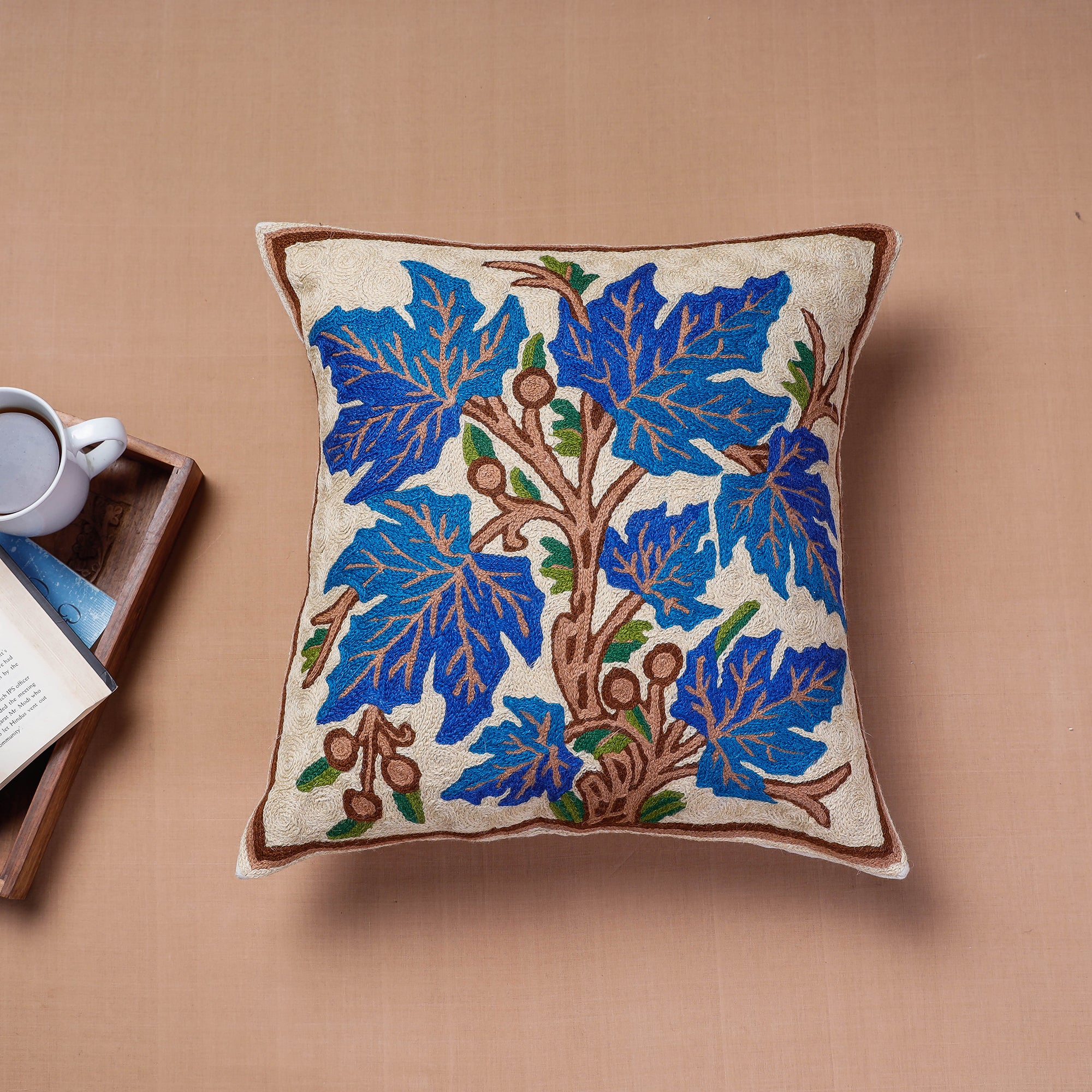 Crewel hotsell cushion covers