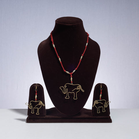 patwa thread necklace set