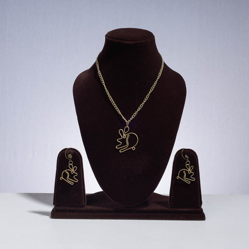 patwa thread chain necklace set