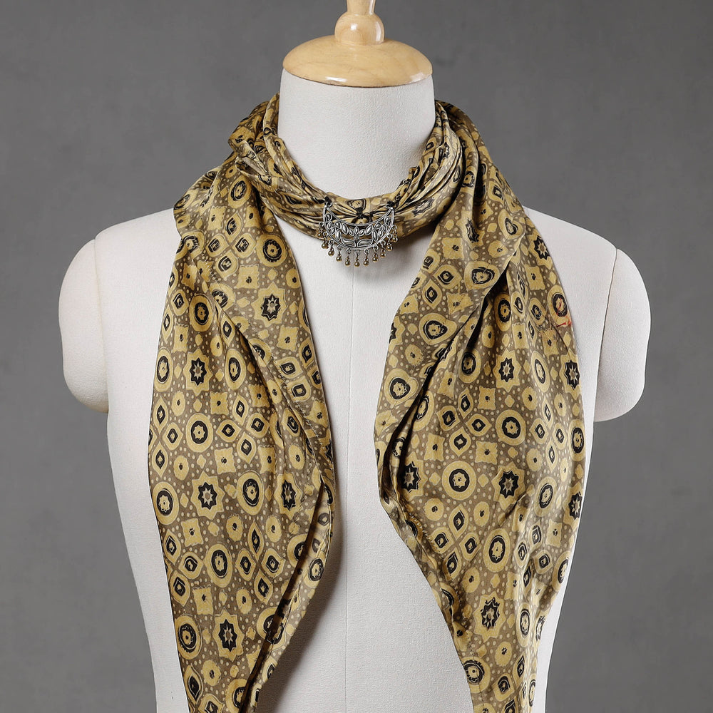 block printed scarf