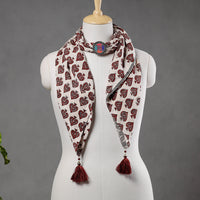 block printed scarf