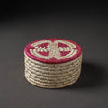 Handcrafted Sabai Grass Beige Multipurpose Container Box (8 x 8 in)