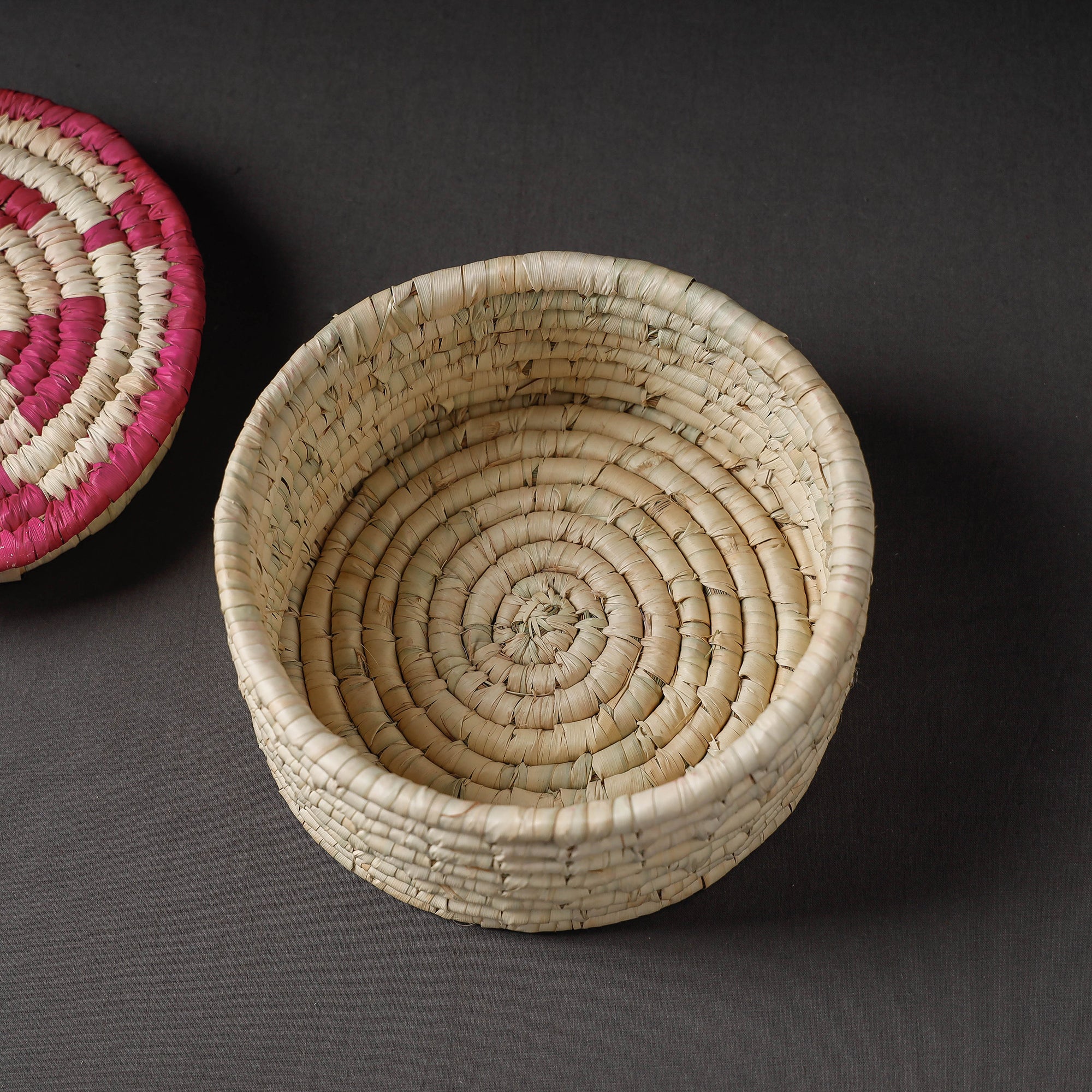 Handcrafted Sabai Grass Beige Multipurpose Container Box (8 x 8 in)