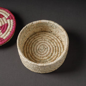 Handcrafted Sabai Grass Beige Multipurpose Container Box (8 x 8 in)