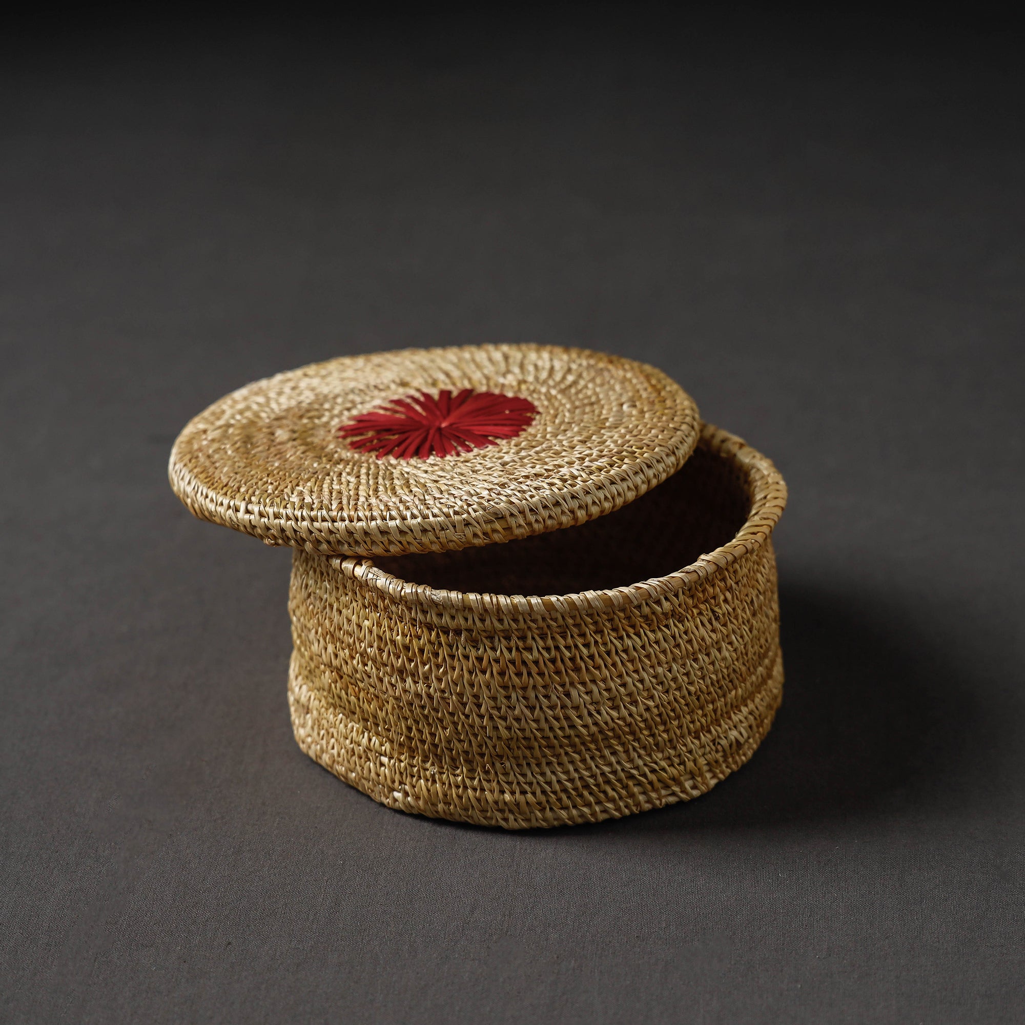 Handcrafted Golden Grass Beige Multipurpose Box (6 x 6 in)