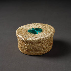 Handcrafted Golden Grass Beige Multipurpose Box (6 x 6 in)