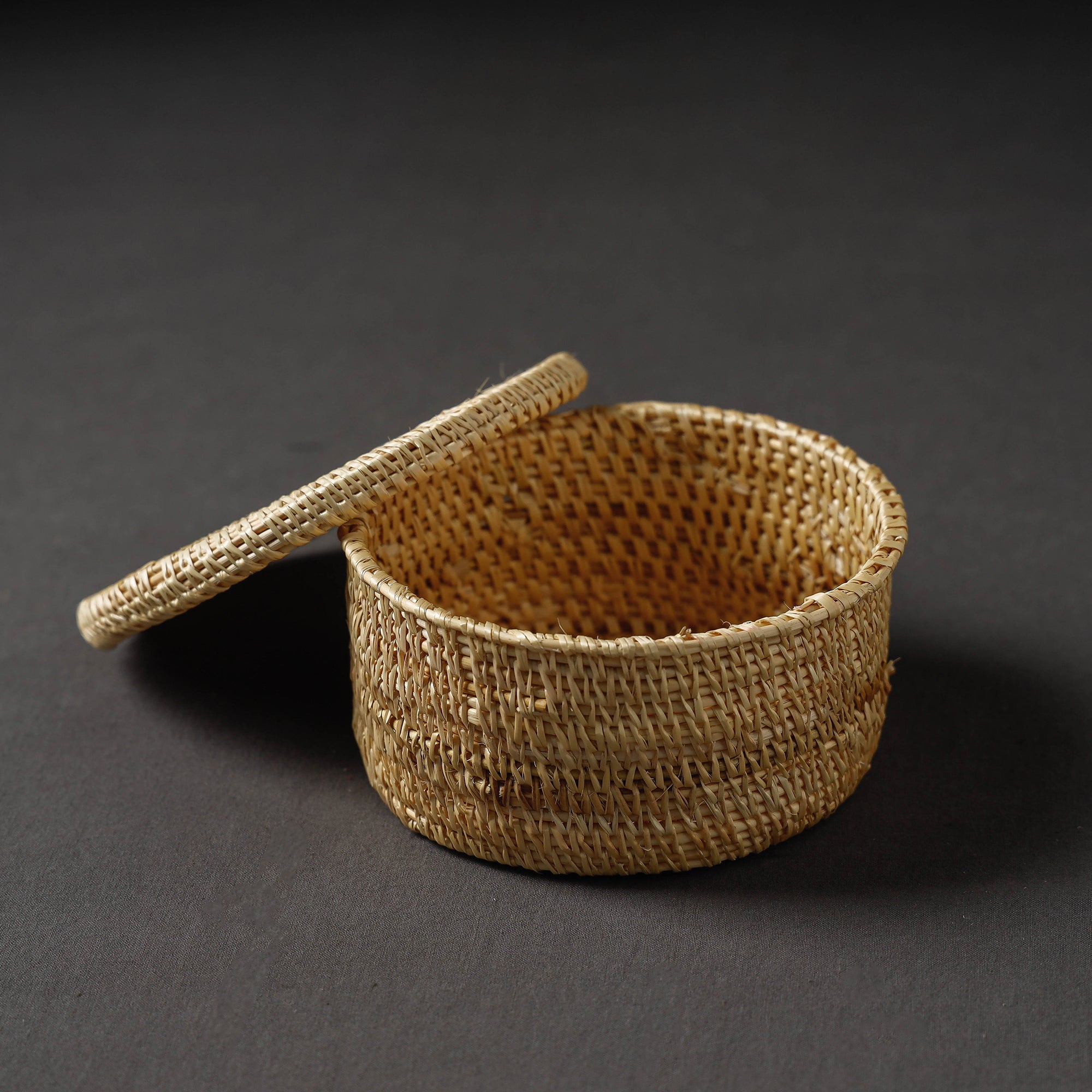 Handcrafted Golden Grass Beige Multipurpose Box (6 x 6 in)