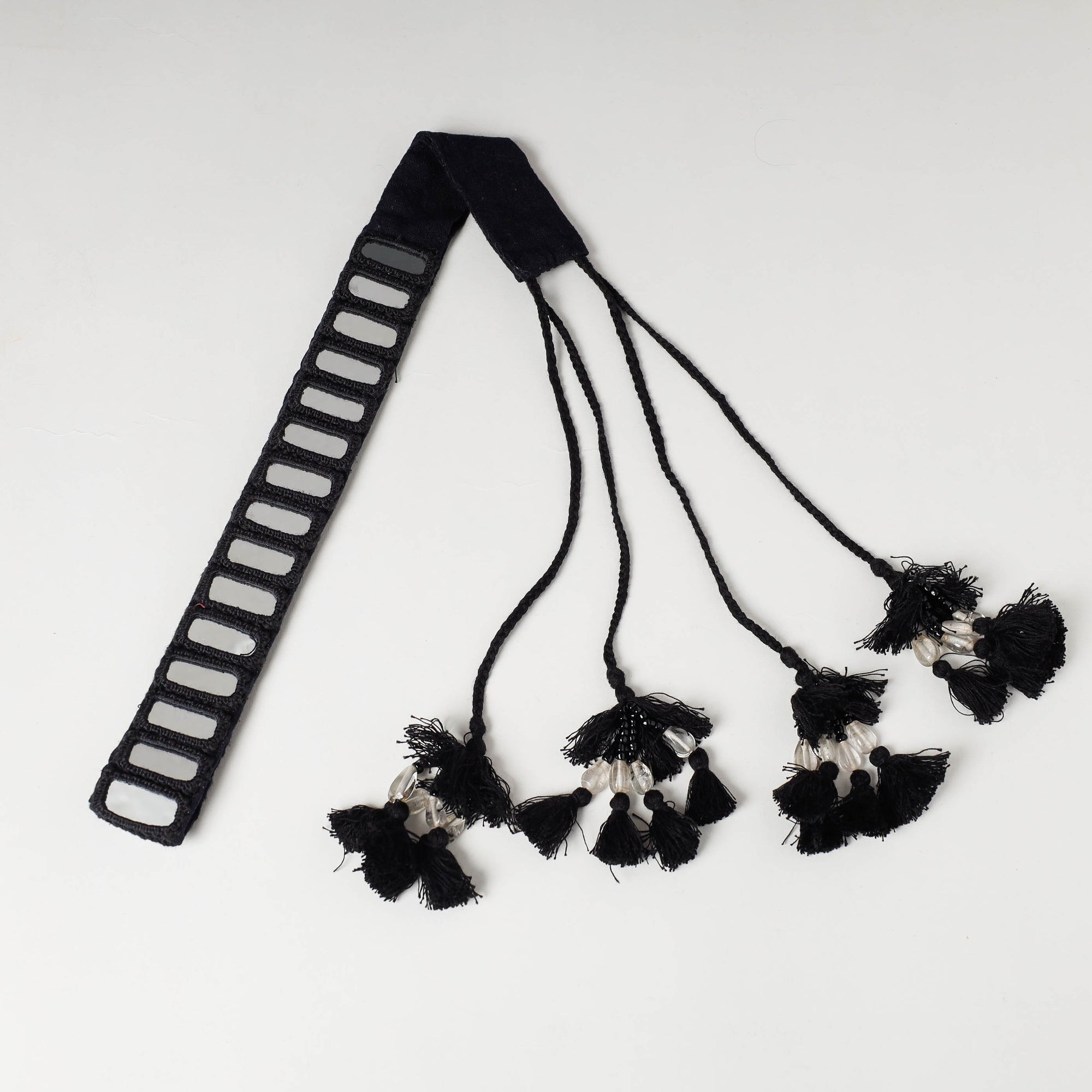  Mirror Work Kutch Embroidery Fabric Belt 