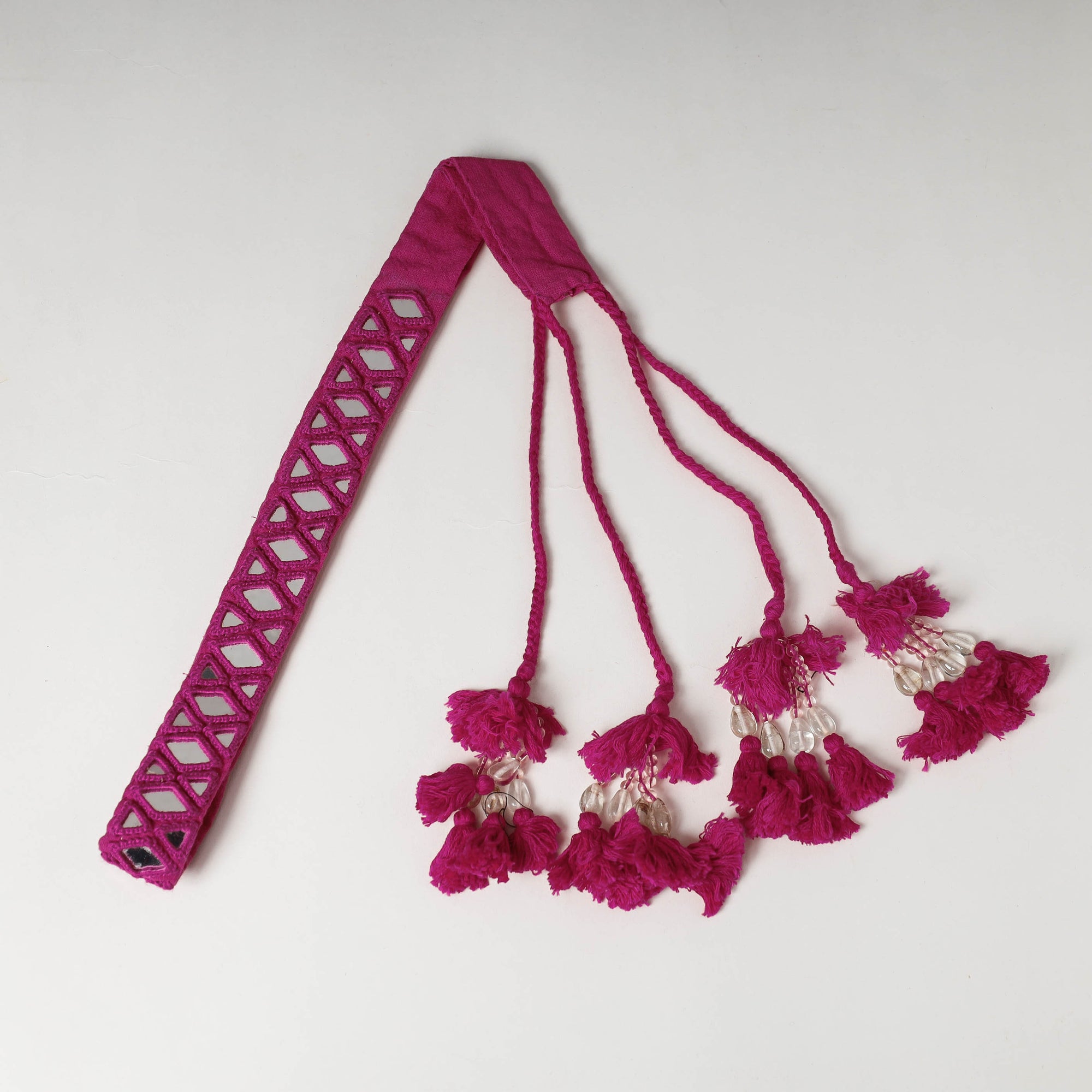  Mirror Work Kutch Embroidery Fabric Belt 