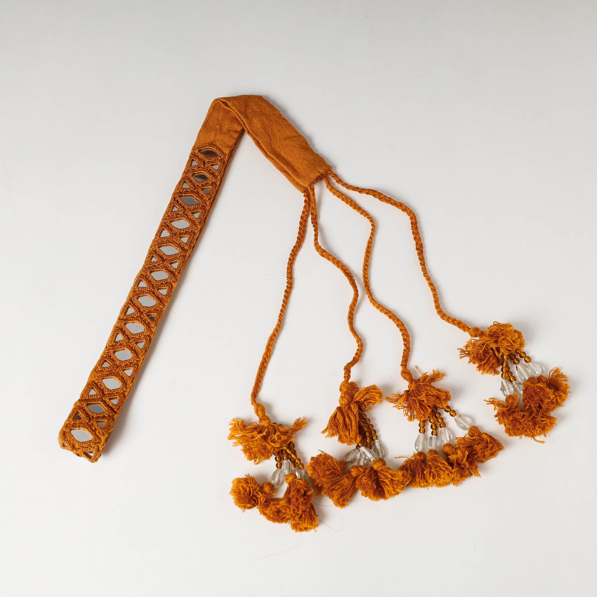  Mirror Work Kutch Embroidery Fabric Belt 