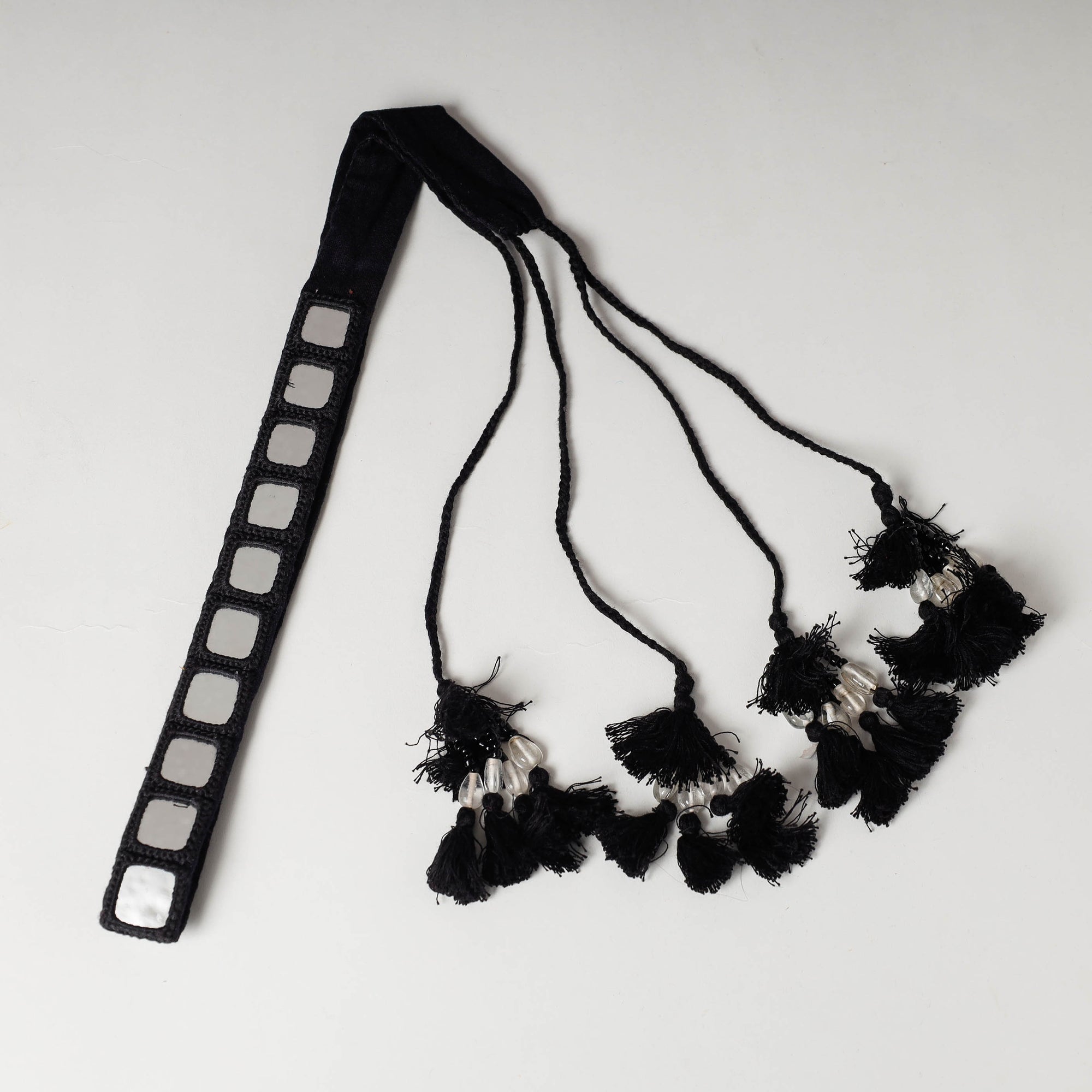  Mirror Work Kutch Embroidery Fabric Belt 