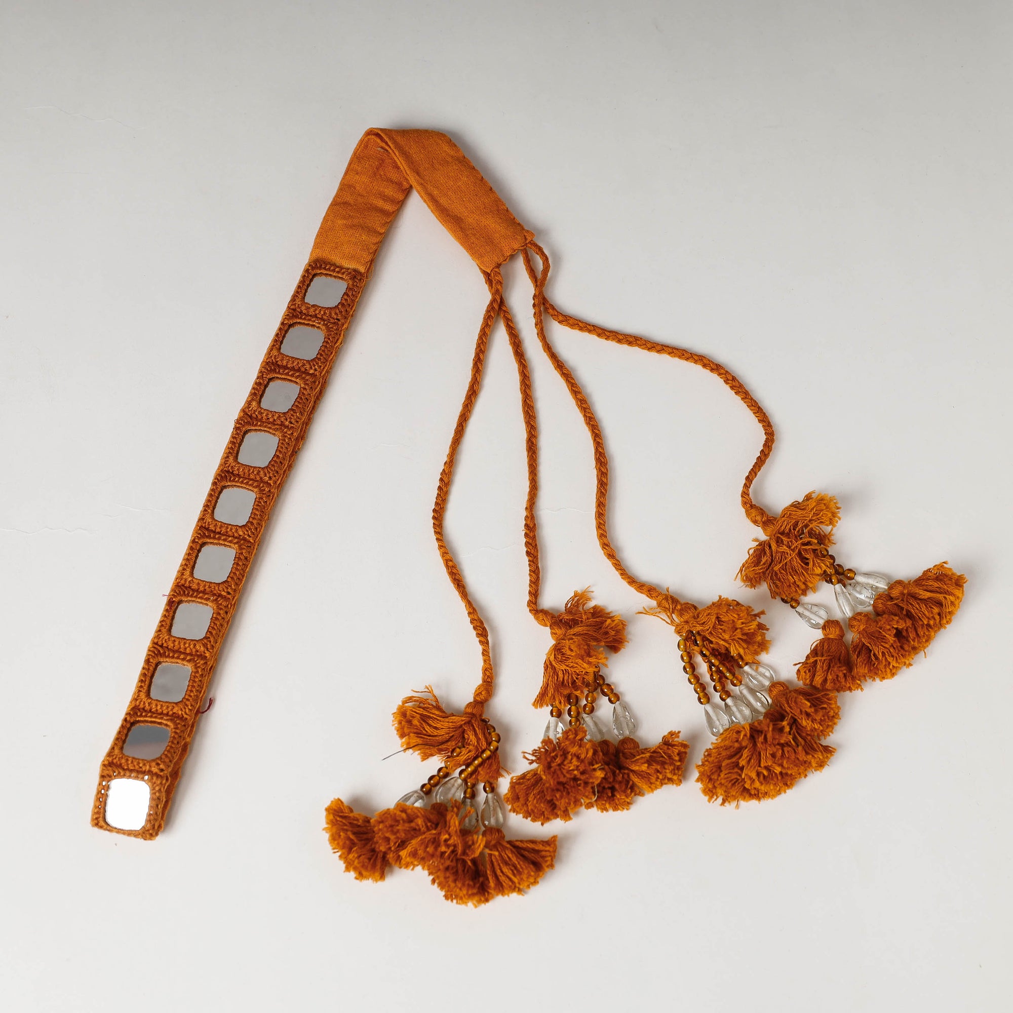  Mirror Work Kutch Embroidery Fabric Belt 