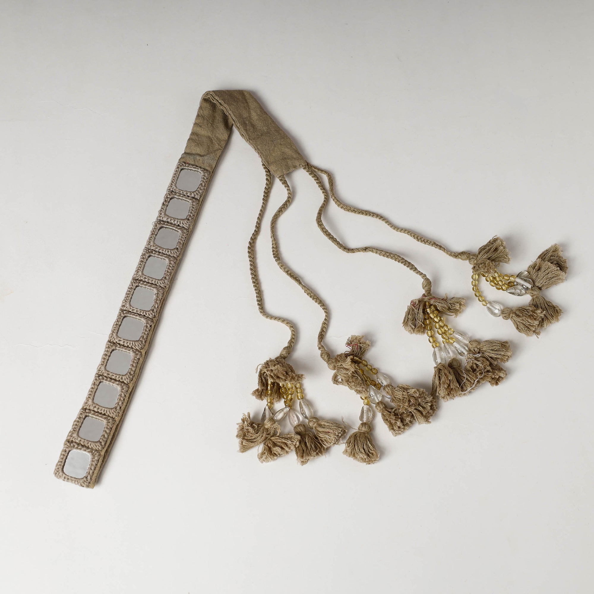  Mirror Work Kutch Embroidery Fabric Belt 