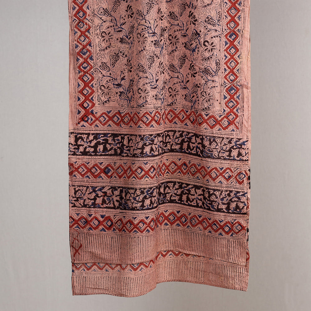 Multicolor - Kalamkari Block Printing Handloom Mangalagiri Cotton Stole