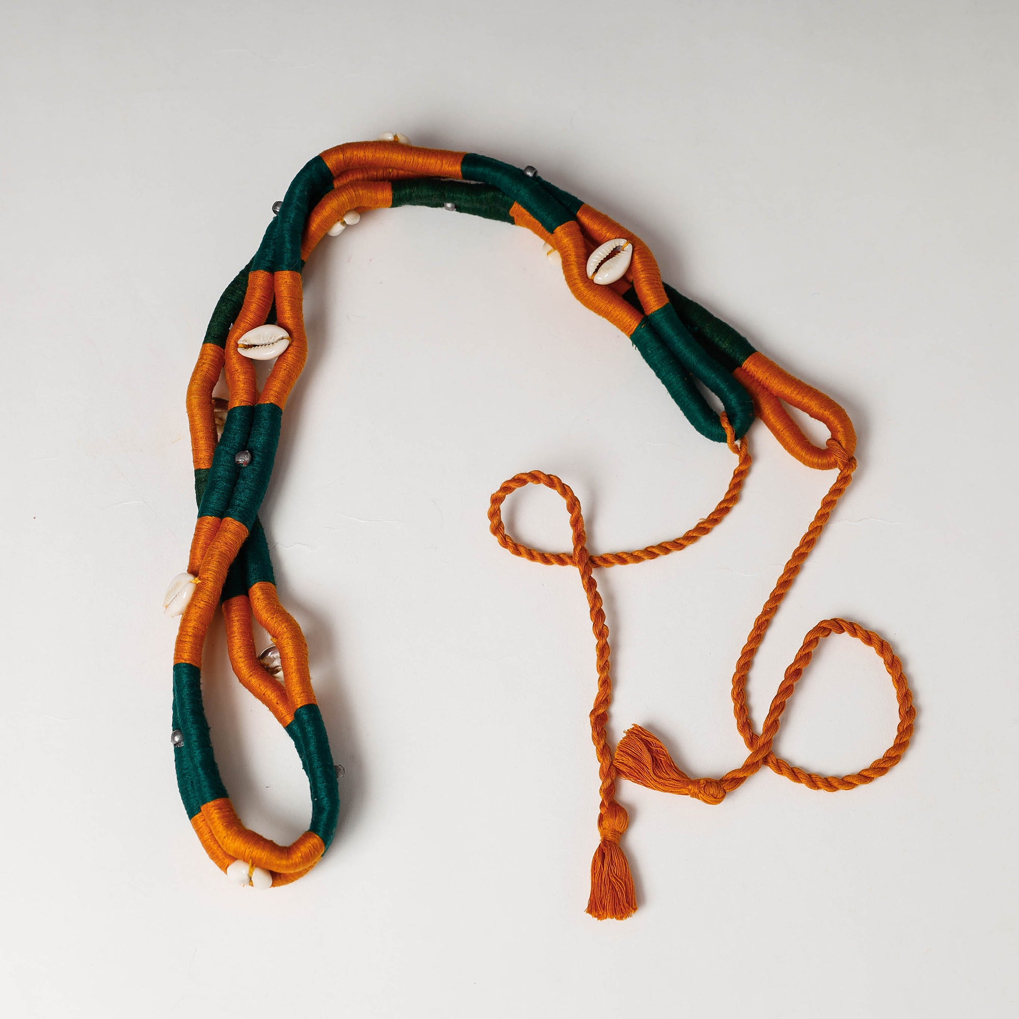   Sea Shell Work Lambani Embroidery Dori Waist Belt / Kamarbandh 