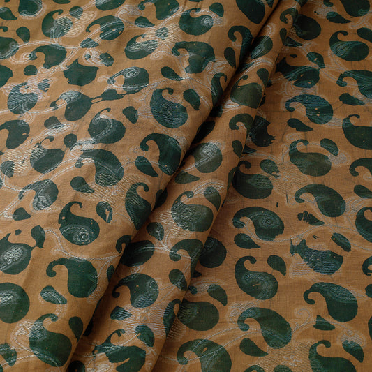 Green - Jacquard Weave Batik Print Cotton Fabric