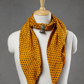  Modal Silk Bagh Block Printing Pendant Necklace Scarf 