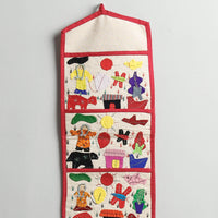 Pipli Applique Work Wall Hanging Letter Holder - (3 Pockets)