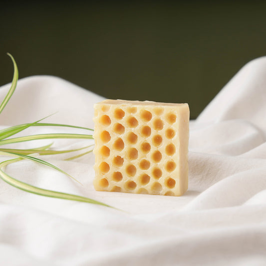 Lemongrass - Last Forest Artisanal 'Honeycomb' Beeswax Soap - 100 gm