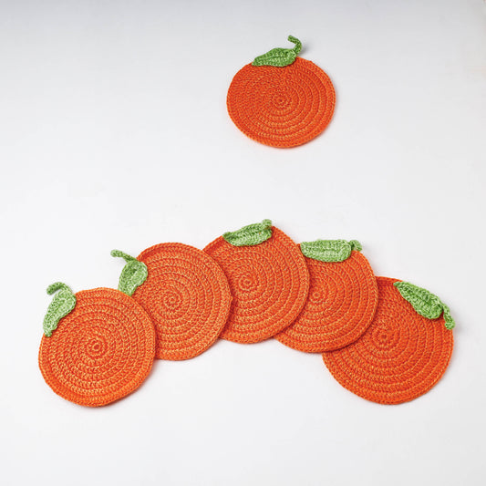 Set of 6 - Crochet Coasters by Purnima