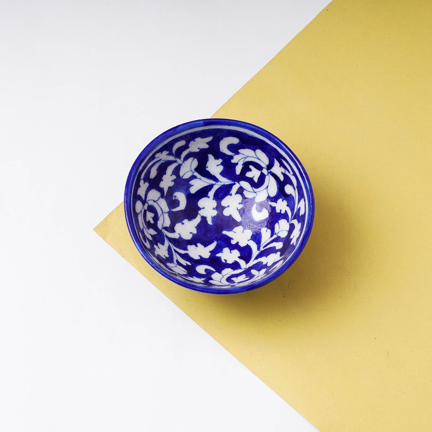 Original Blue Pottery Ceramic Bowl