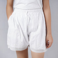 chikankari shorts