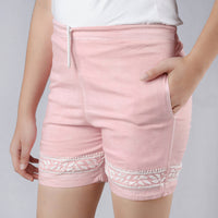 chikankari shorts