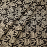 Black Corn Butta Bagru Block Print Cotton Fabric