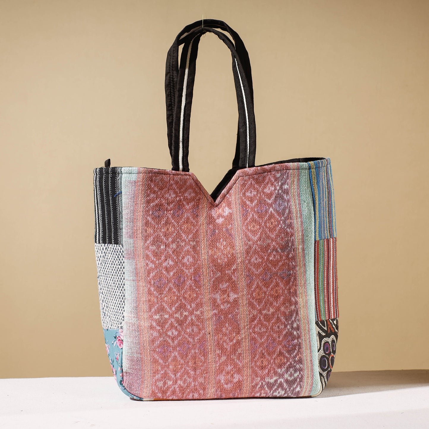 Marudhara Woven Patchwork Hand Bag