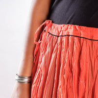 cotton crinkle skirt