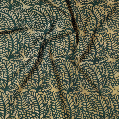 Green - Bindaas Block Printed Cotton Precut Fabric