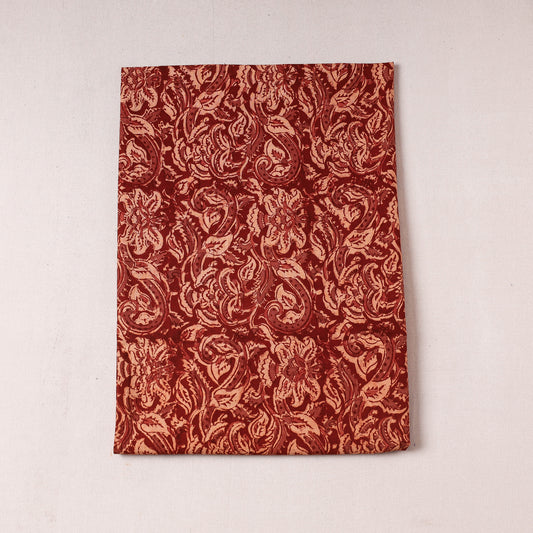 Red - Kalamkari Block Printing Cotton Precut Fabric