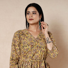  Kalamkari Block Printing Cotton Flared Dress 