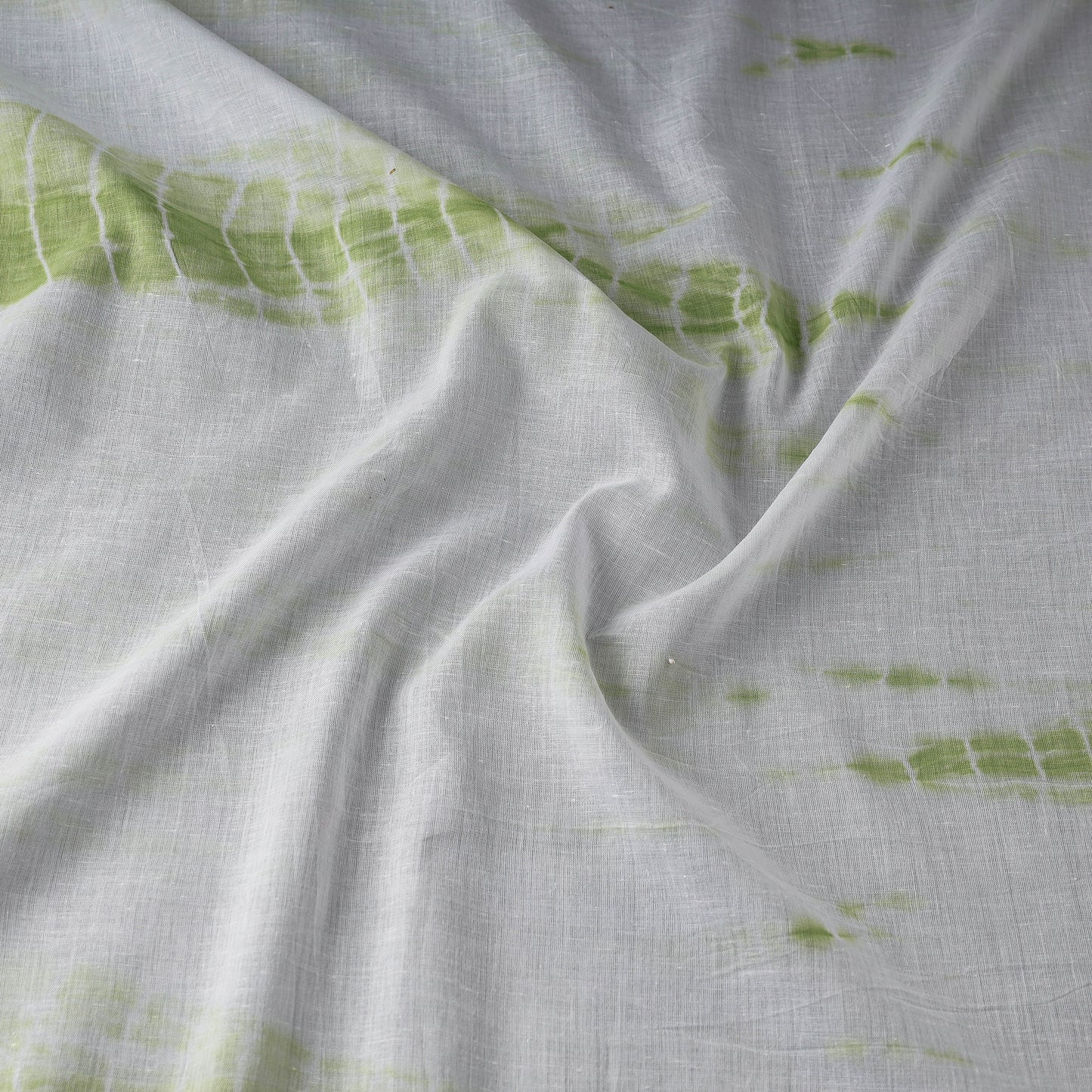 Green - Shibori Tie-Dye Soft Cotton Fabric