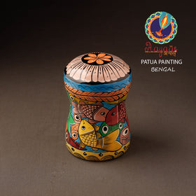  Bengal Patua Handpainted Stainless Steel Multi Utility Canister 38 