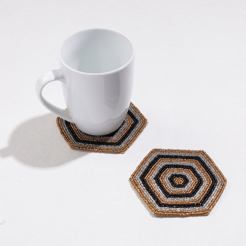  Handmade Hapur Bead Work Coasters 