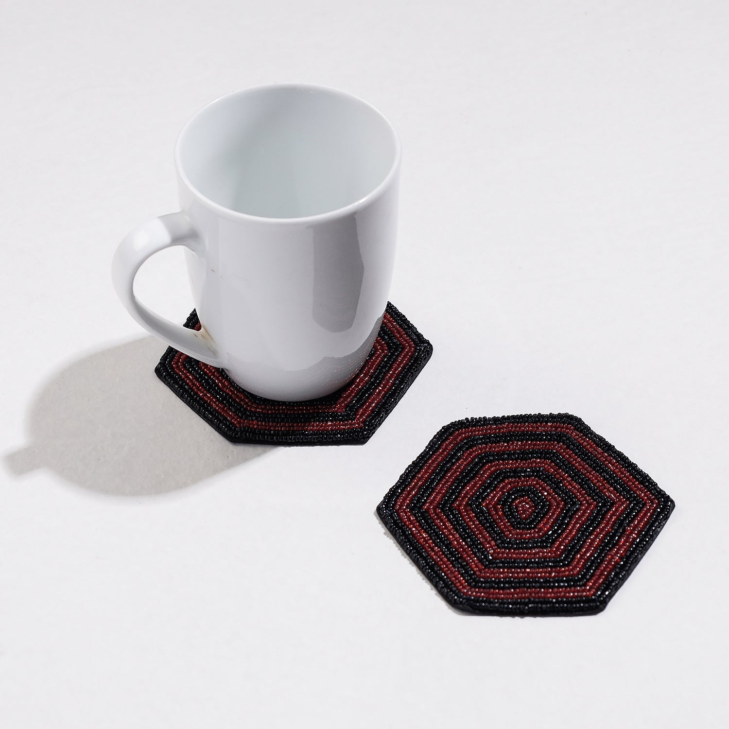  Handmade Hapur Bead Work Coasters 