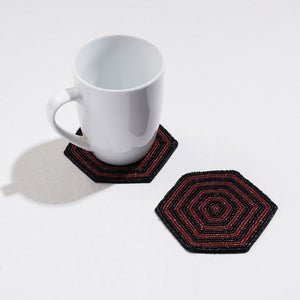  Handmade Hapur Bead Work Coasters 