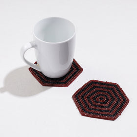  Handmade Hapur Bead Work Coasters 