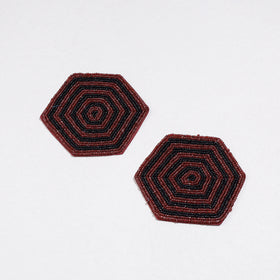  Handmade Hapur Bead Work Coasters 