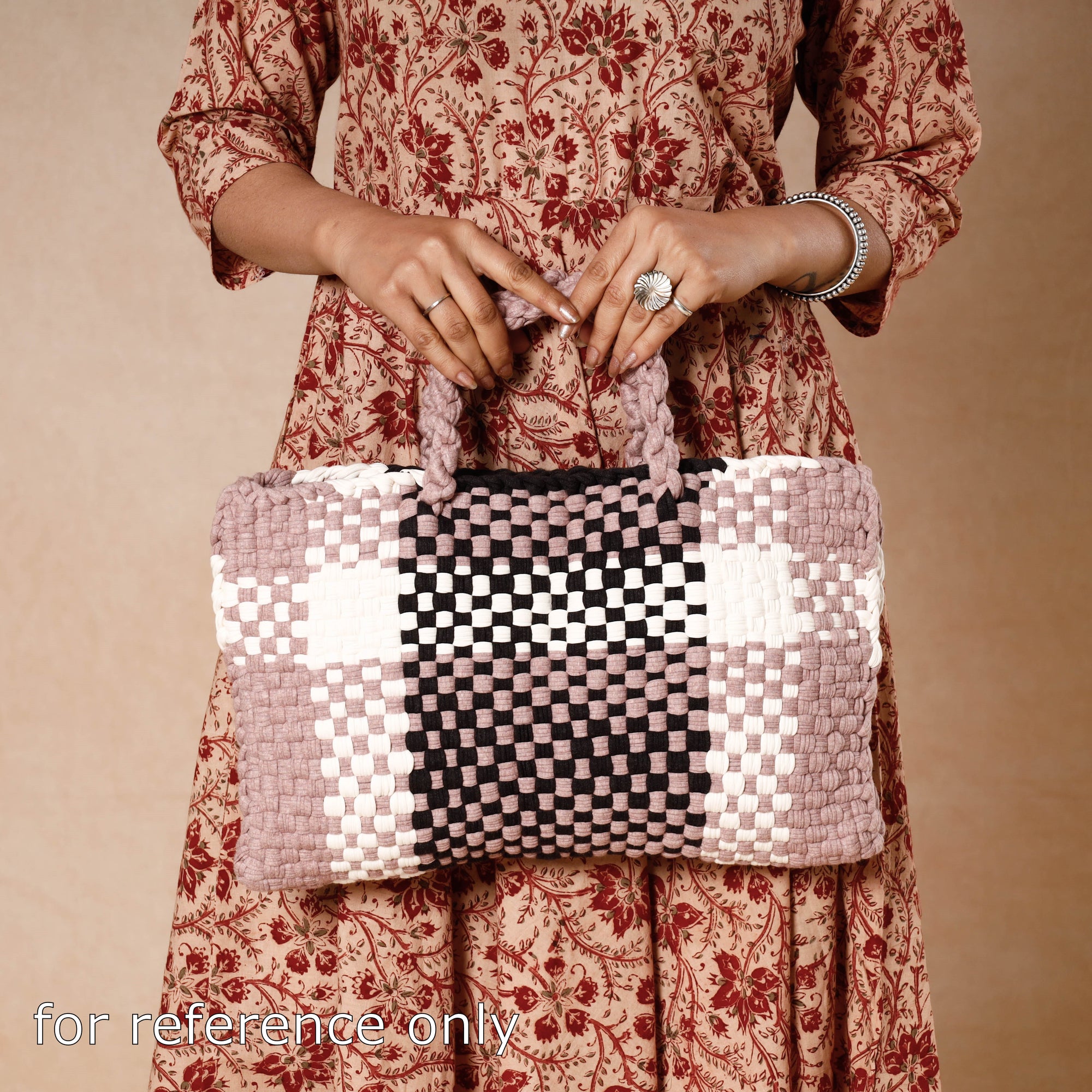  Handwoven Upcycled Cotton Laptop Bag 